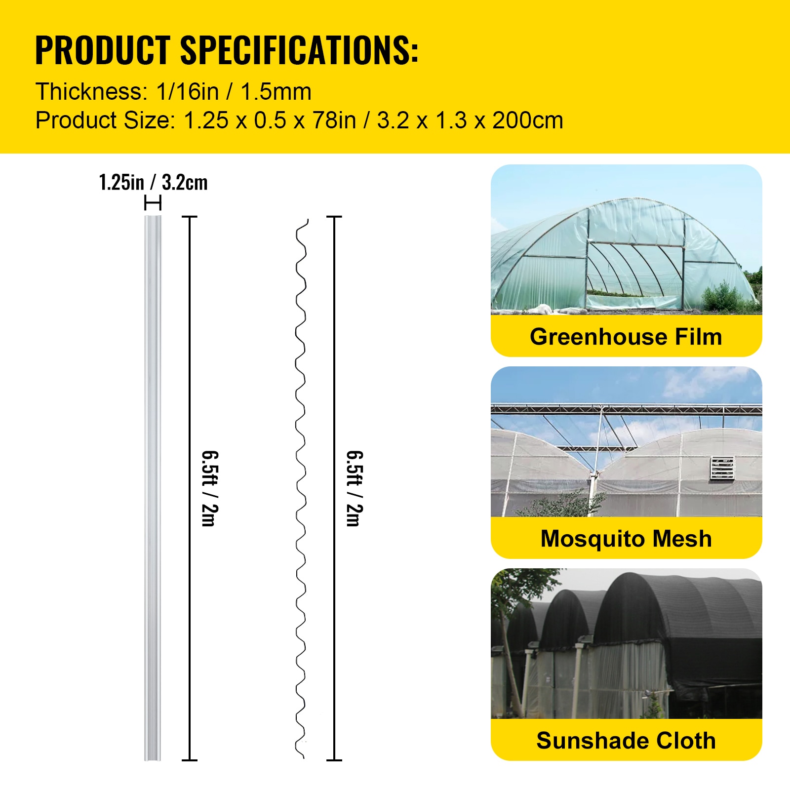 Spring Lock Channel And Wire Bundle For Greenhouse Pergolas_voghion.com